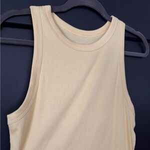 Pale Yellow Sleeveless Women's Top